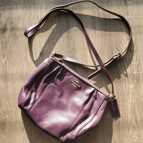 Gently Used • Coach Crossbody Purse • Roughly 9 x 7.5 inches • care instructions - Picture 1 of 5